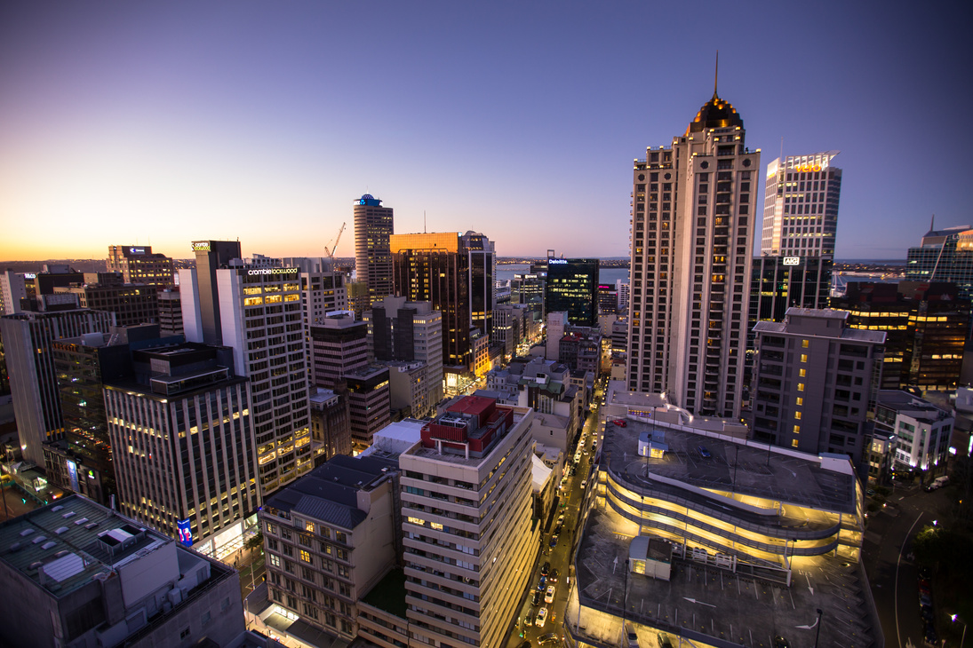 Vibrant New Zealand City Lights